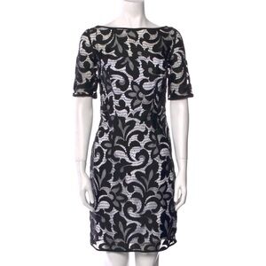 Milly lined lace silk dress - size 8, like new